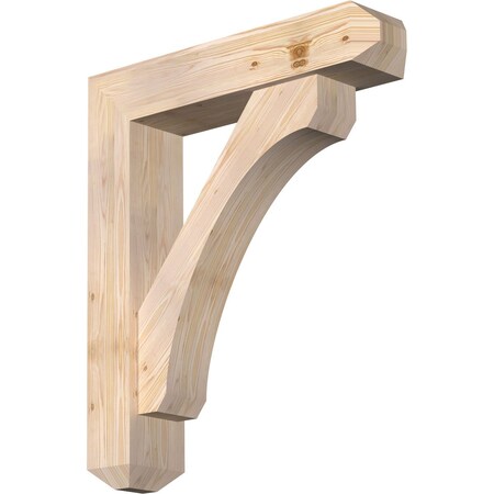 Ekena Millwork Legacy Craftsman Smooth Bracket w/ Offset Brace, Douglas Fir, 7 1/2"W x 34"D x 40"H BKT0806X34X40LEC04SDF